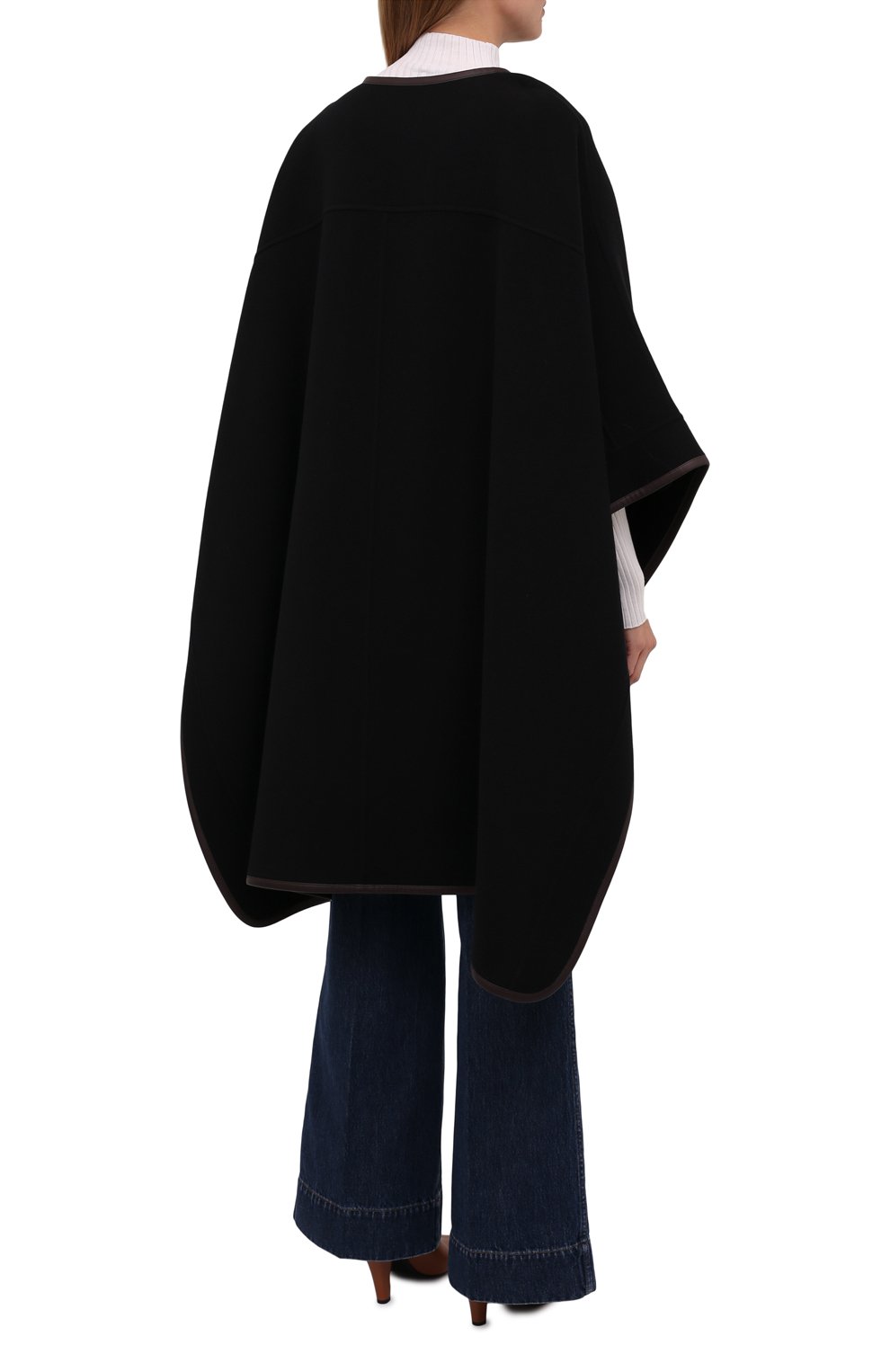 Накидка из шерсти и кашемира CHLOÉ, арт. CHC21AMA09071, фото 4