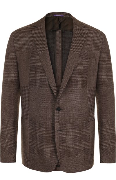 Однобортный пиджак из смеси кашемира и шелка RALPH LAUREN, арт. 798667894, фото 1