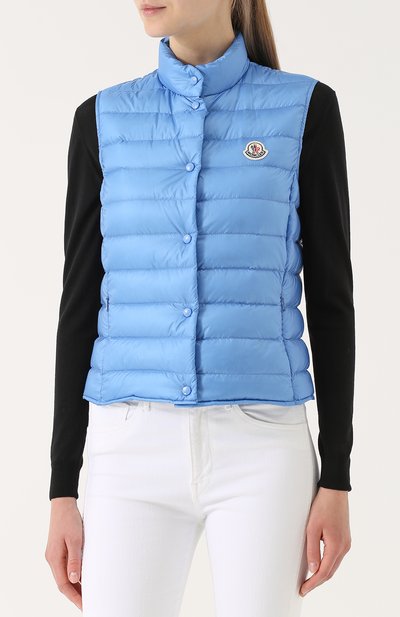Стеганый пуховый жилет с воротником-стойкой MONCLER, арт. C1-093-48303-99-53048, фото 3