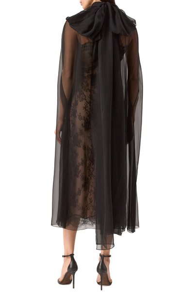 Шелковое платье VALENTINO, арт. 5B0VAEF02UP, фото 4