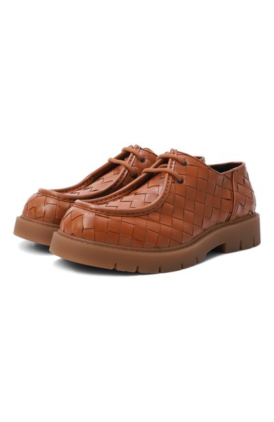 Мужские кожаные ботинки haddock BOTTEGA VENETA, арт. 776576/V2WT2