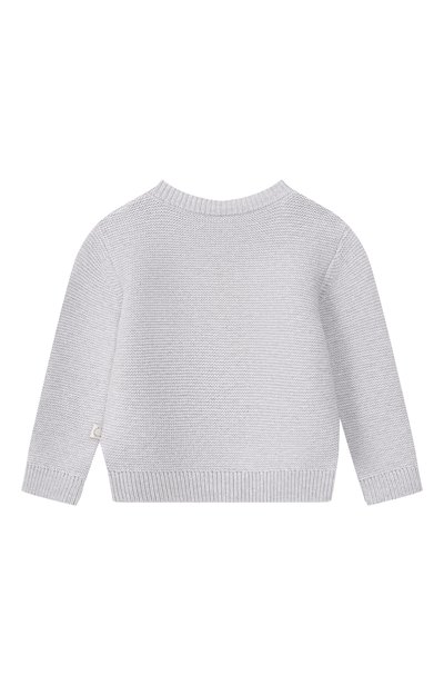 Хлопковый кардиган STELLA MCCARTNEY светло-серого цвета по цене 15900 руб., арт. TZ9040, фото 2 Хлопковый кардиган STELLA MCCARTNEY, арт. TZ9040, фото 2
