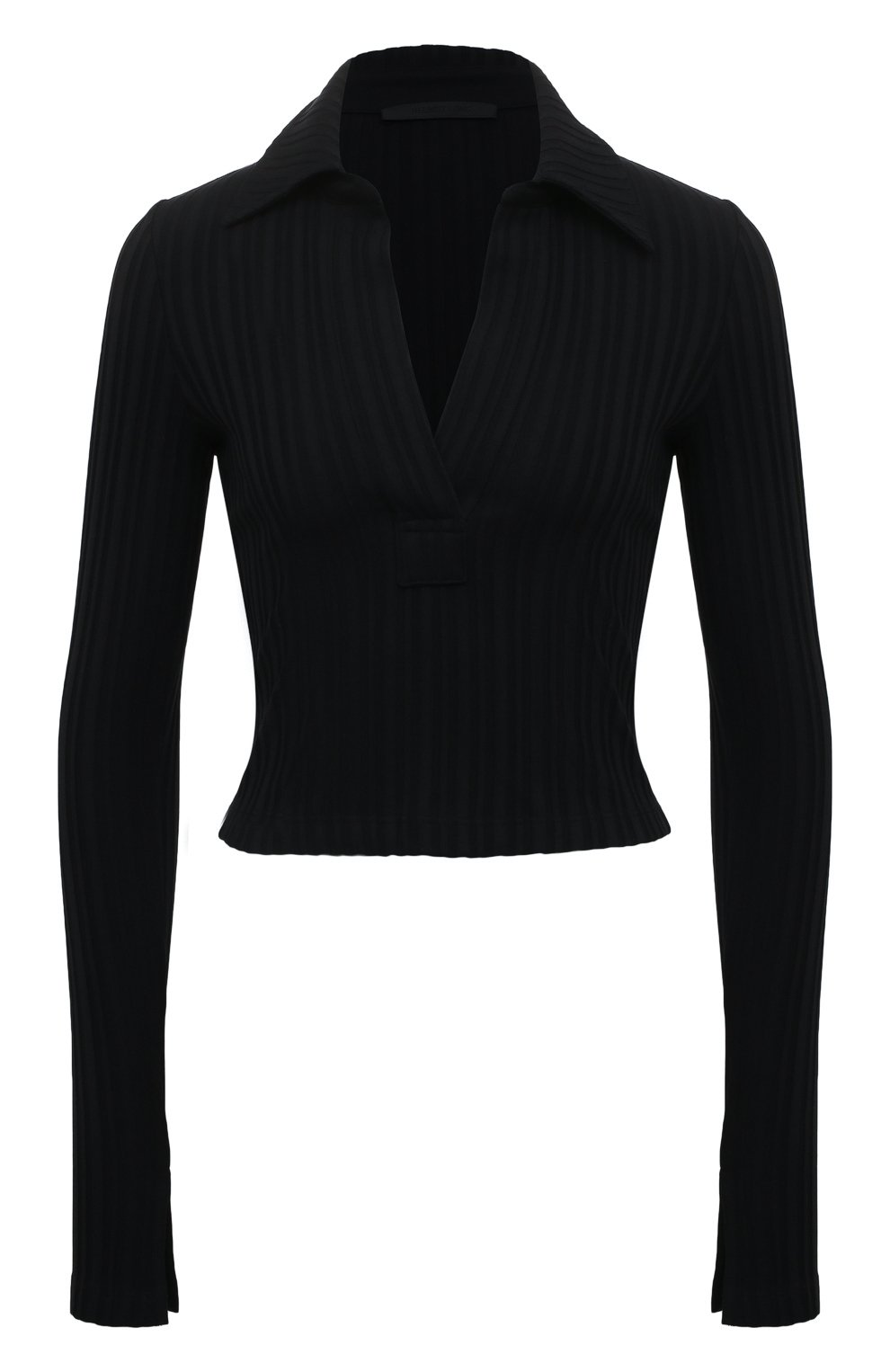 Хлопковый пуловер HELMUT LANG черного цвета по цене 22950 руб., арт. M01HW501, фото 1 Хлопковый пуловер HELMUT LANG, арт. M01HW501, фото 1