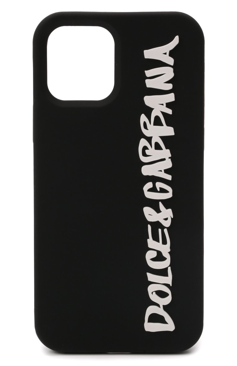 Чехол для iphone 12/12 pro DOLCE & GABBANA черного цвета, арт. BP2907/A0977 | Фото 1 (Материал: Пластик; Нос: Не проставлено; Региональные ограничения белый список (Axapta Mercury): Не проставлено)