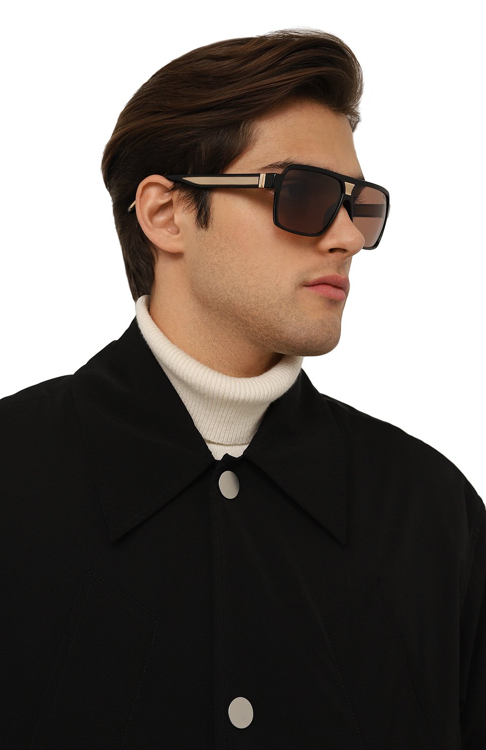 Солнцезащитные очки ZILLI коричневого цвета по цене 108000 руб., арт. S0LEG0M3030V65079, фото 2 Солнцезащитные очки ZILLI, арт. S0LEG0M3030V65079, фото 2