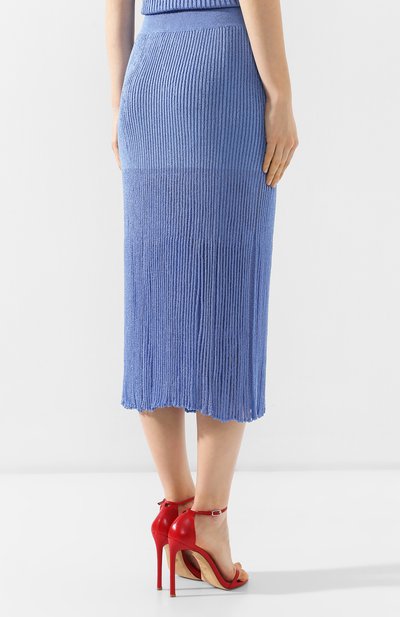 Юбка из вискозы VICTORIA BECKHAM, арт. SK KNT 3714 PSS19 DRAPE GAUZE, фото 4