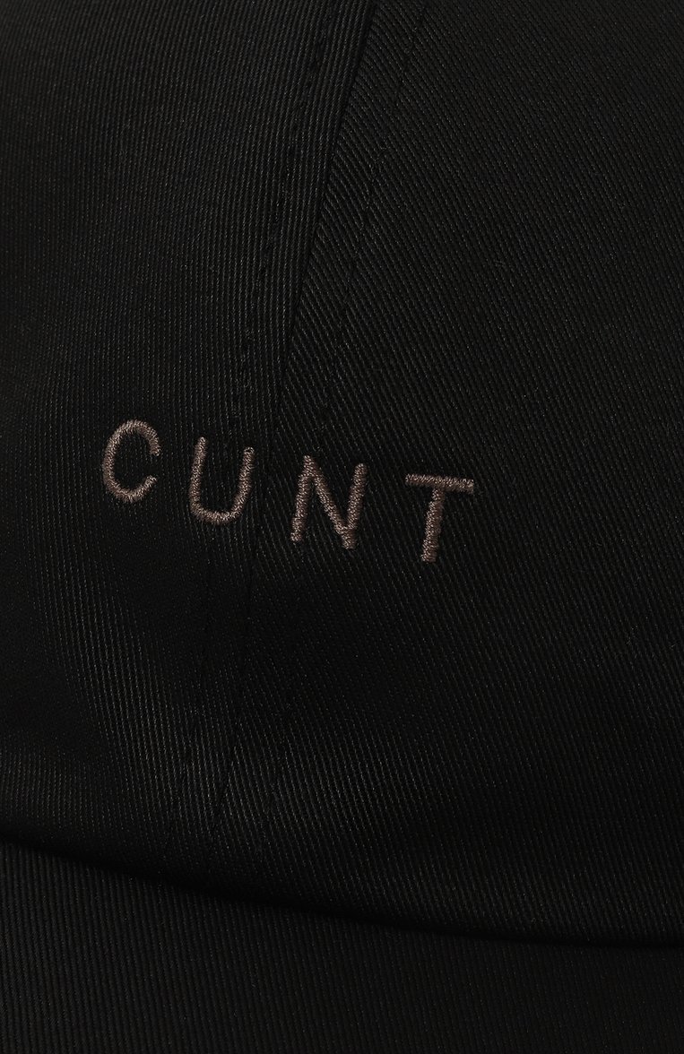 Мужская хлопковая бейсболка RICK OWENS черного цвета, арт. RR01D3400/TWEM11 | Фото 4 (Нос: Не проставлено; Материал: Текстиль, Хлопок)