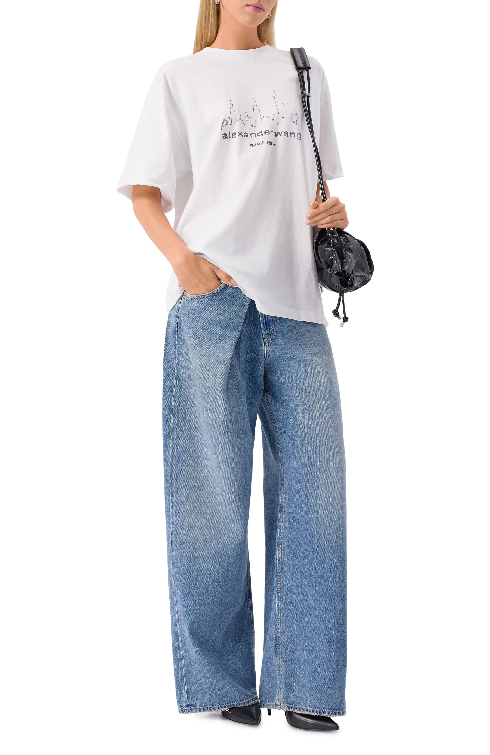 Хлопковая футболка ALEXANDER WANG, арт. UCC3251842, фото 2