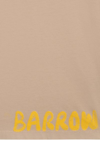 Хлопковая футболка BARROW бежевого цвета по цене 9945 руб., арт. S5BKJUTH052, фото 3 Хлопковая футболка BARROW, арт. S5BKJUTH052, фото 3
