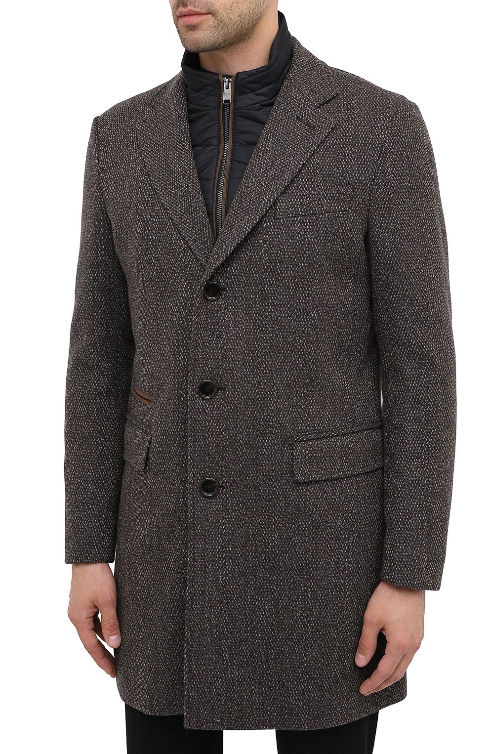 Шерстяное пальто BOSS, арт. 50438640, фото 3