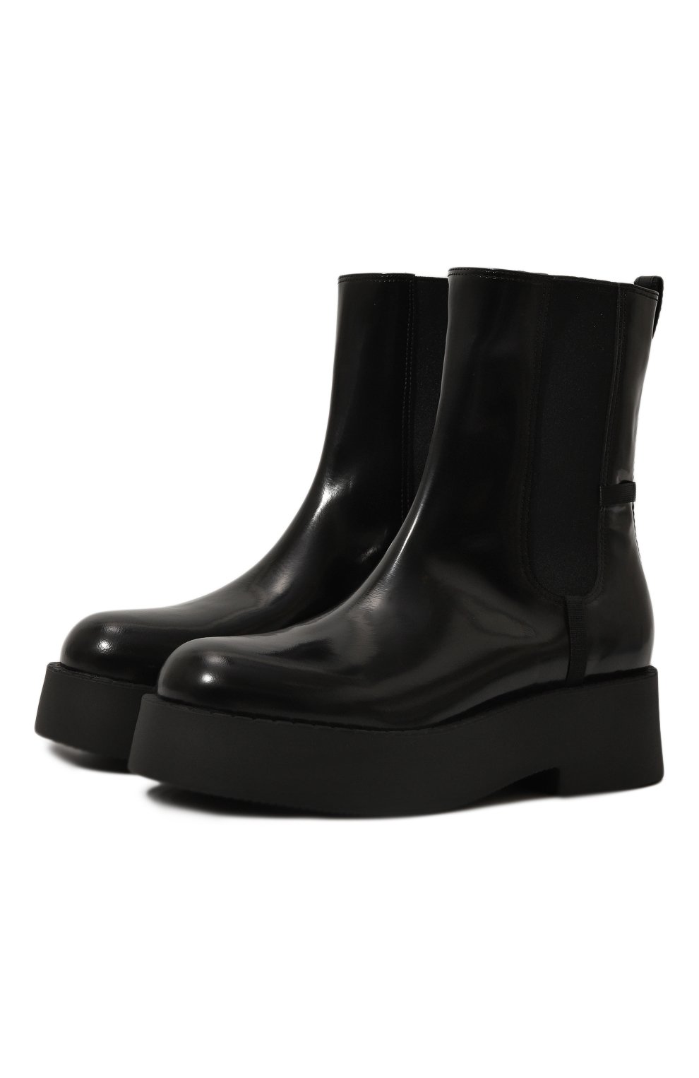 Кожаные челси PREMIATA черного цвета по цене 61000 руб., арт. M6890/M0USSE, фото 1 Кожаные челси PREMIATA, арт. M6890/M0USSE, фото 1