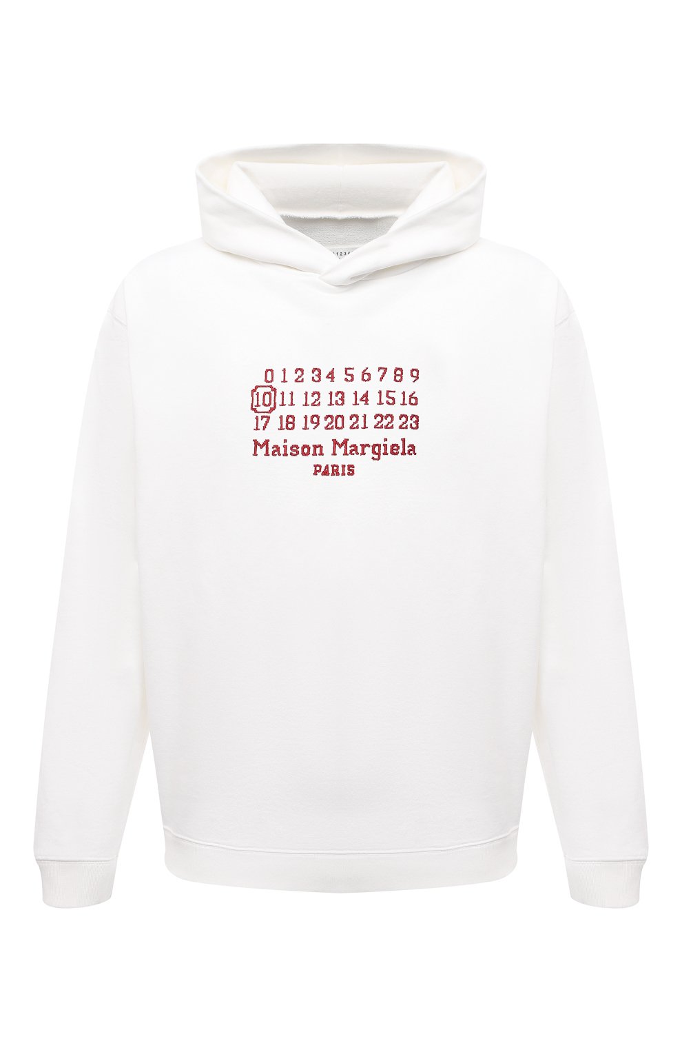 Хлопковое худи MAISON MARGIELA белого цвета по цене 71800 руб., арт. S50GU0163/S25503, фото 1 Хлопковое худи MAISON MARGIELA, арт. S50GU0163/S25503, фото 1