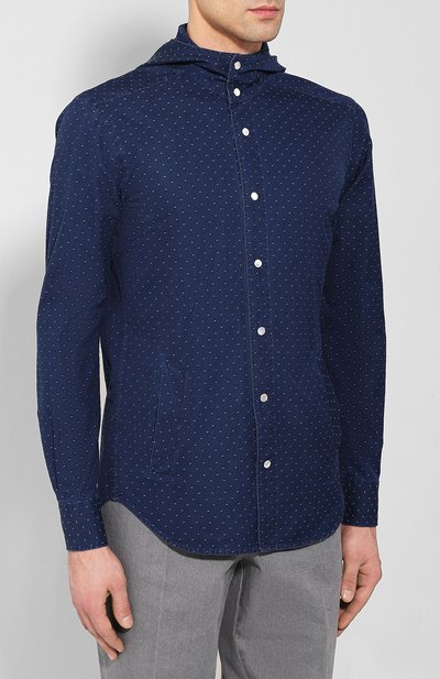 Джинсовая рубашка KITON, арт. UMCMARH0722703, фото 3