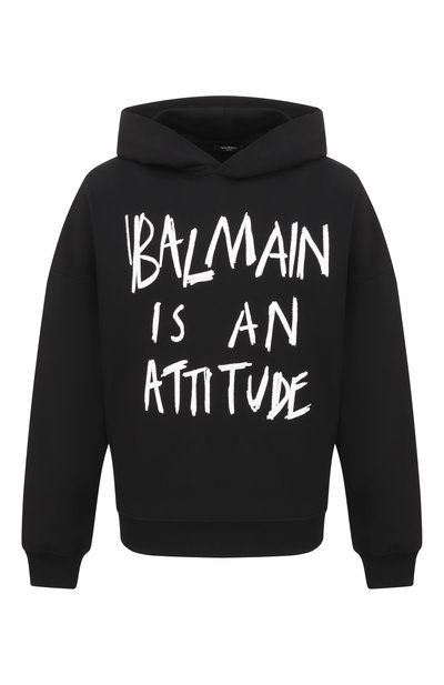 Мужской хлопковое худи BALMAIN, арт. GH1JT250/GF40