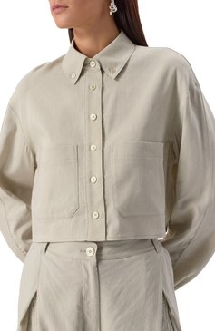 Рубашка из вискозы и хлопка LOW CLASSIC, арт. LW251SH03LK, фото 5
