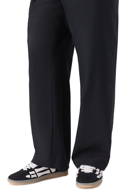 Замшевые кеды Pacific Bones Amiri AMSNSN1040 Чёрно-белый  AMSNSN1040 Фото 3