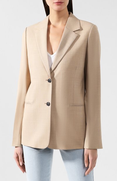 Шерстяной жакет VICTORIA BECKHAM, арт. JK FIT 5701C PSS19 MELANGE W00L, фото 3