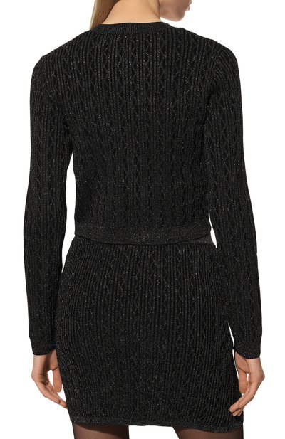Кардиган PINKO черного цвета по цене 38500 руб., арт. 1G180V-A02N, фото 4 Кардиган PINKO, арт. 1G180V-A02N, фото 4