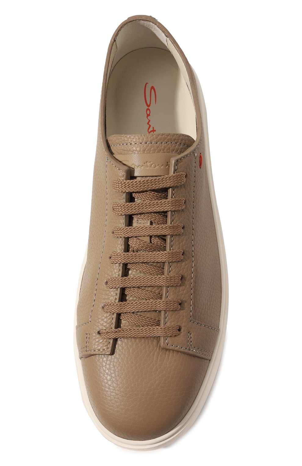 Кожаные кеды cleanic SANTONI, арт. MBCD21571BARCSB4N01, фото 6