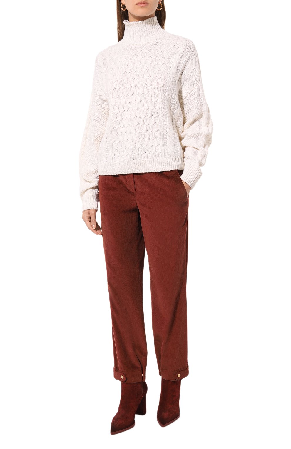 Вельветовые брюки LORENA ANTONIAZZI, арт. PA47AA/4245, фото 2