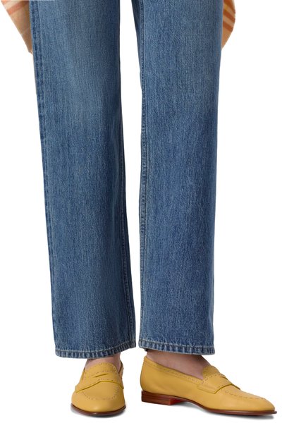 Кожаные пенни-лоферы SANTONI, арт. WUSG71437HAFSWKA, фото 3