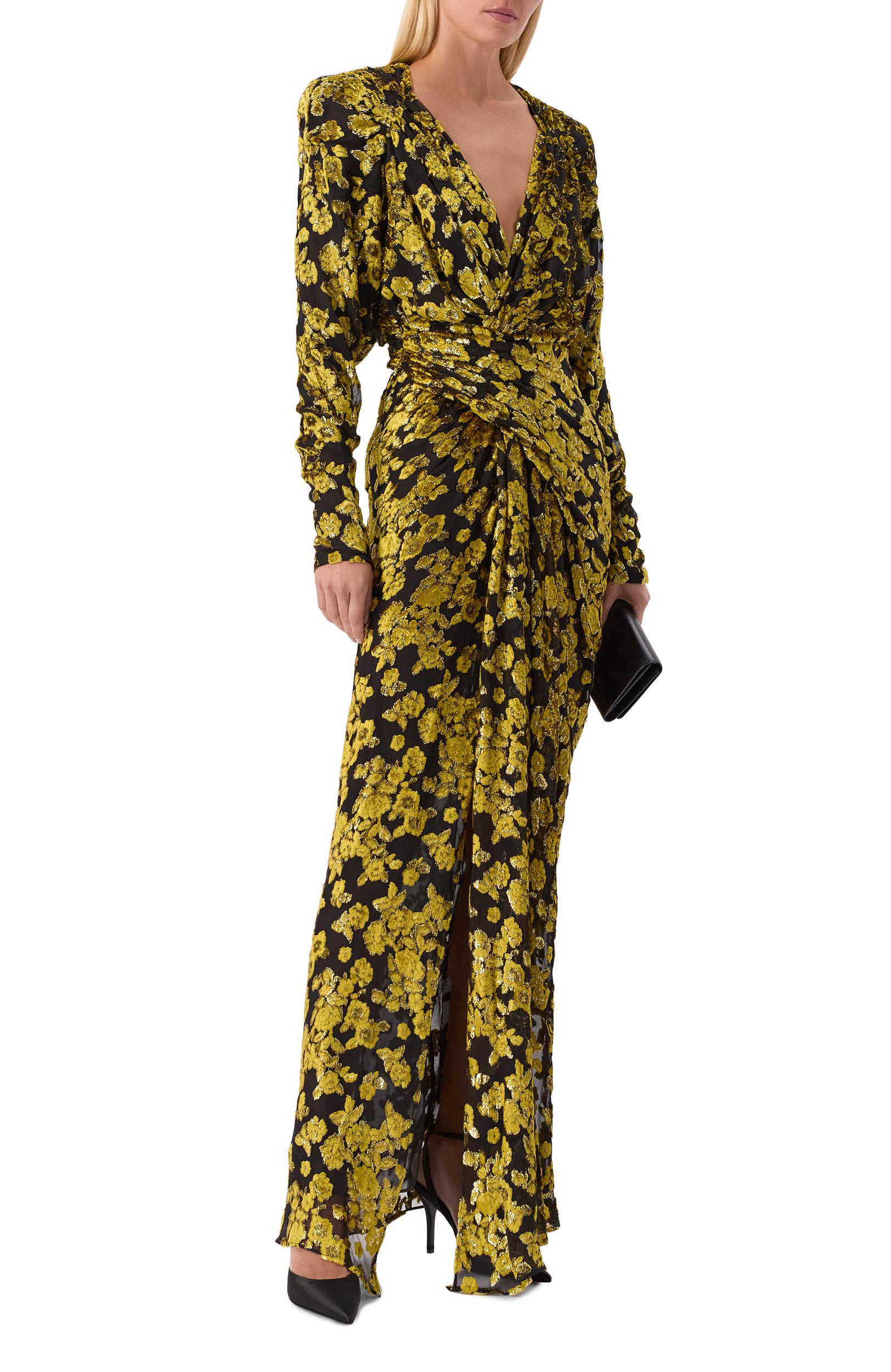 Платье из вискозы и шелка BALMAIN, арт. DR000000/0127, фото 2