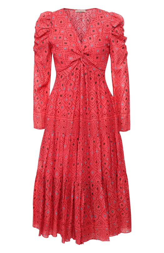 

Платье из смеси хлопка и вискозы Ulla Johnson, Красный