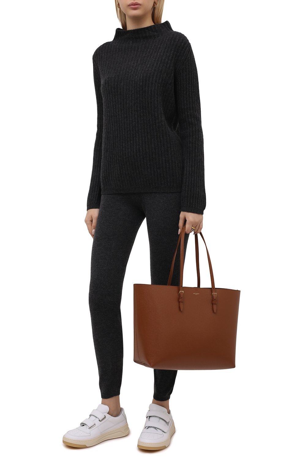 Джоггеры из шерсти и кашемира ALLUDE, арт. 215/17008, фото 2