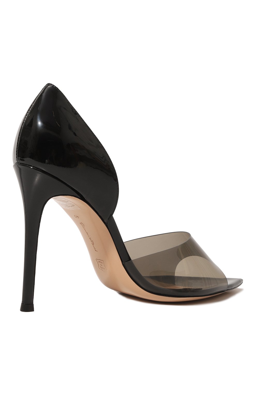 Комбинированные туфли bree 105 GIANVITO ROSSI, арт. G61519.15RIC.GSVFUNE, фото 5