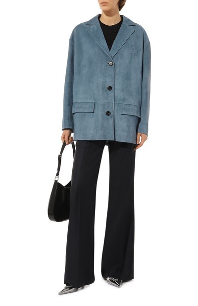 Замшевый жакет PRADA, арт. 55802-1FEK-F0637, фото 2