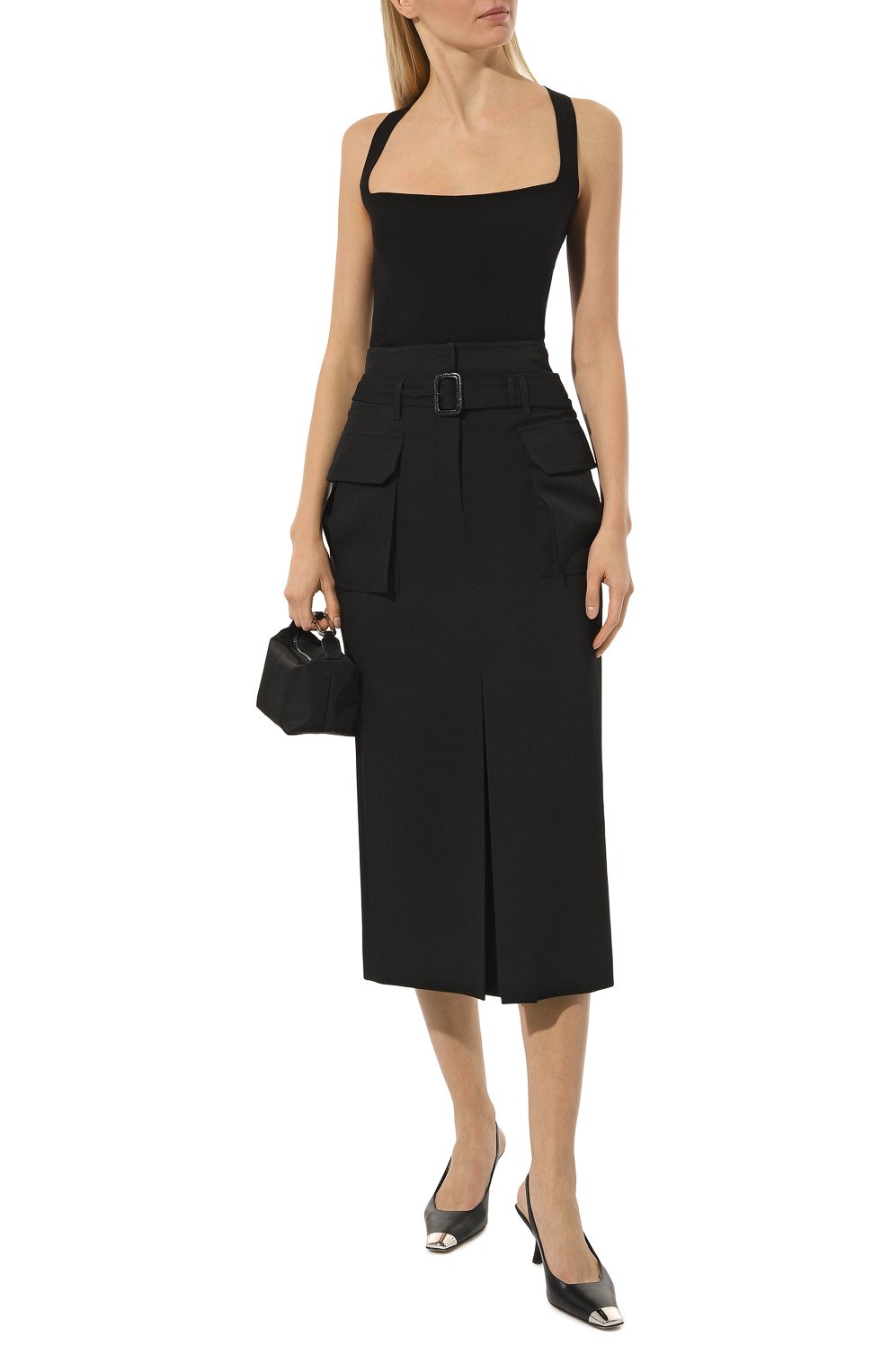 Топ из вискозы DRIES VAN NOTEN черного цвета по цене 47900 руб., арт. 231-011217-6711, фото 2 Топ из вискозы DRIES VAN NOTEN, арт. 231-011217-6711, фото 2