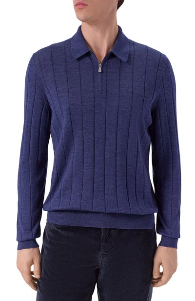 Поло из шерсти и шелка GRAN SASSO, арт. 57137/13118, фото 3