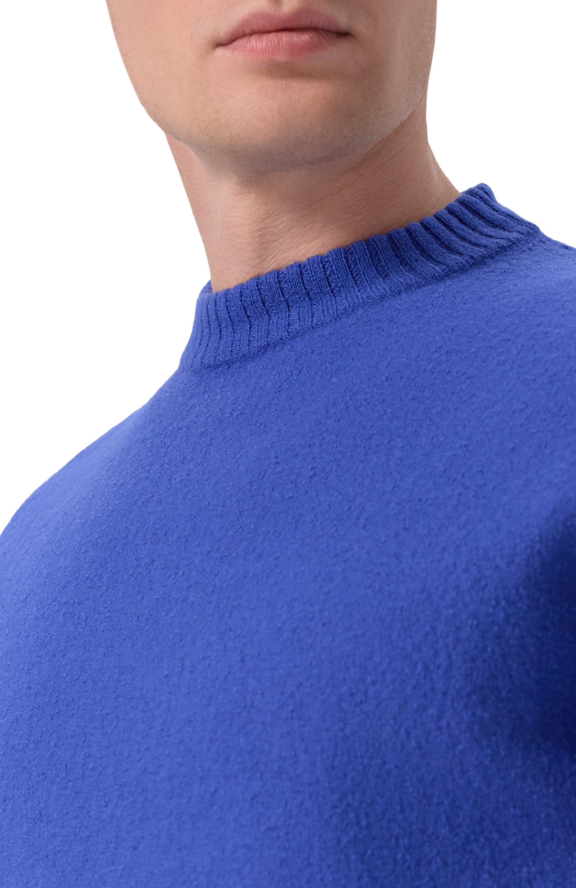 Шерстяной свитер JIL SANDER синего цвета по цене 112500 руб., арт. J21GP0002/J14603, фото 5 Шерстяной свитер JIL SANDER, арт. J21GP0002/J14603, фото 5