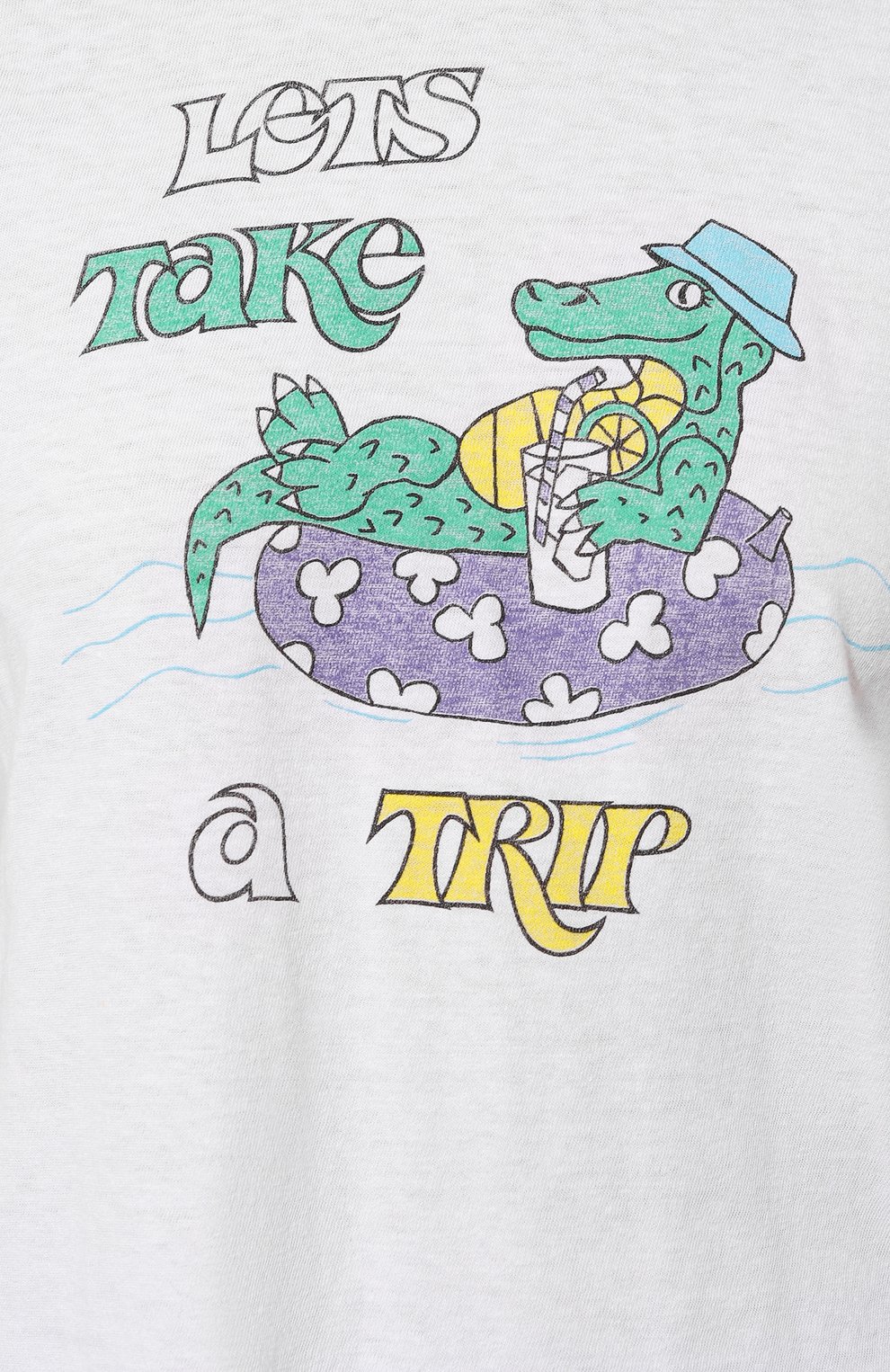 Хлопковая футболка RE/DONE, арт. 024-02WBXT001, фото 5