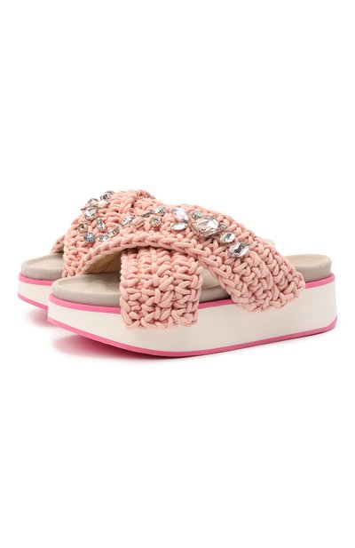 Комбинированные шлепанцы INUIKII, арт. 70103-6, фото 1