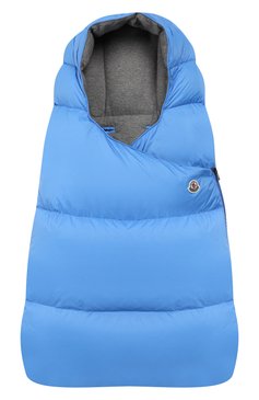 Детский конверт MONCLER ENFANT голубого цвета, арт. E2-951-00828-05-53079 | Фото 1 (Материал: Синтетический материал, Текстиль; Статус проверки: Проверена категория, Проверено; Материал сплава: Проставлено, Проверено; Нос: Не проставлено)