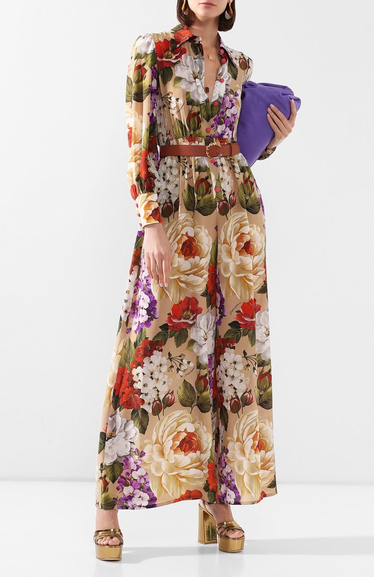 Шелковый комбинезон DOLCE & GABBANA, арт. F6H4LT/IS1A0, фото 1