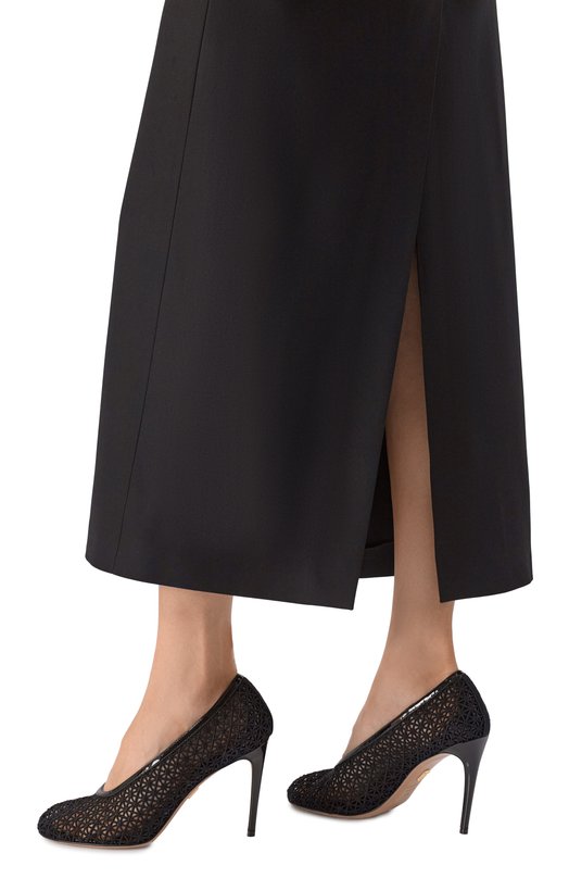 Комбинированные туфли Sol 95 Ferragamo 01L405/790 Чёрный  01L405/790 Фото 2