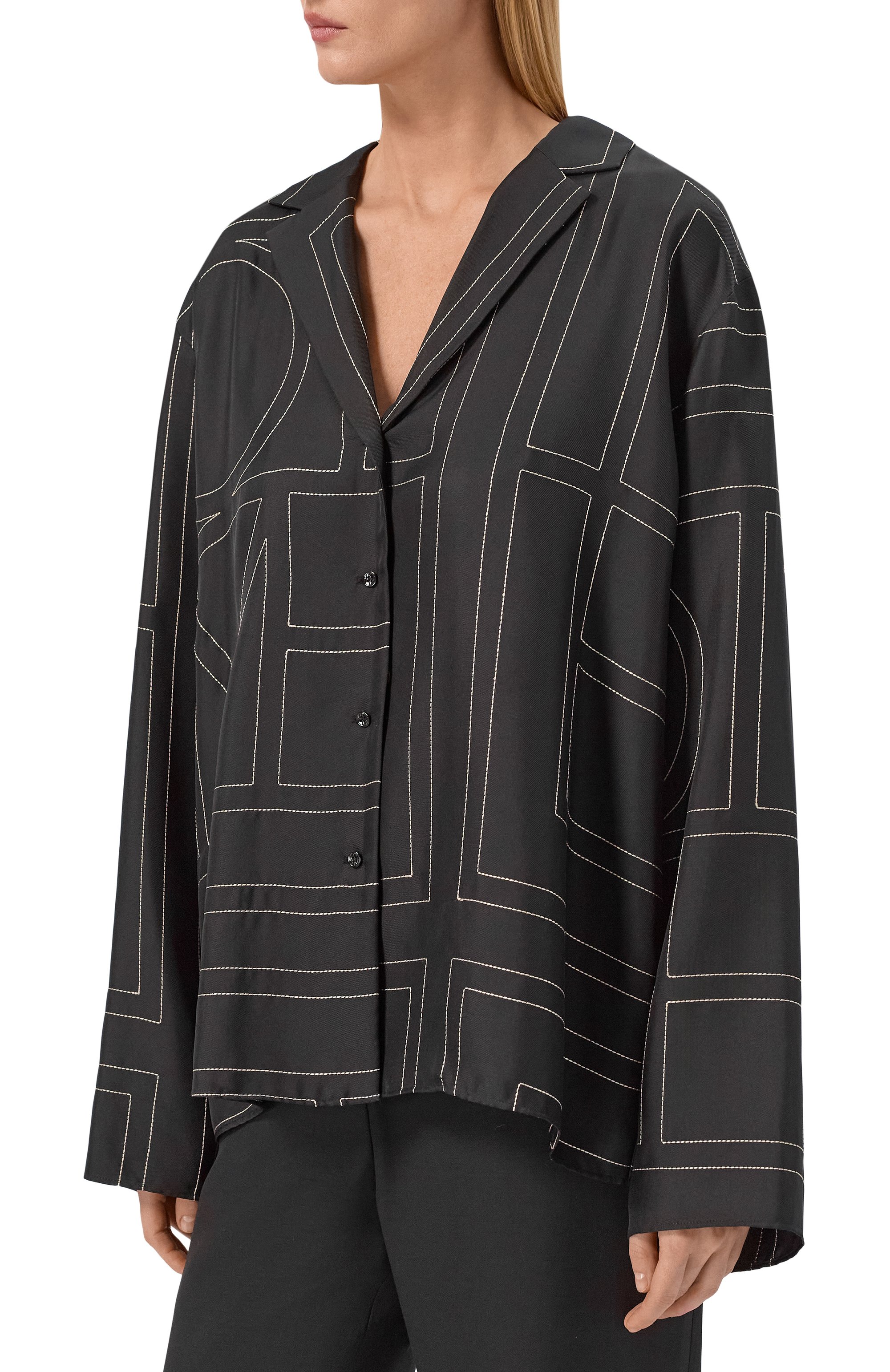 Шелковая рубашка TOTEME, арт. 213-755-707, фото 3