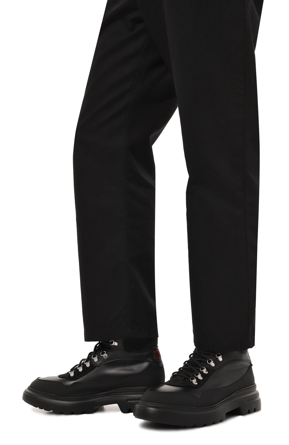 Кожаные хайкеры CAMERLENGO, арт. 16649/NER0, фото 3