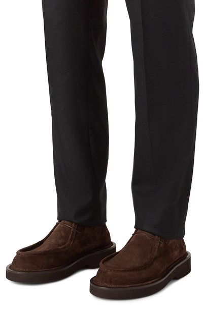 Замшевые дезерты MATTIA CAPEZZANI темно-коричневого цвета по цене 61800 руб., арт. M2510/CR0STA, фото 3 Замшевые дезерты MATTIA CAPEZZANI, арт. M2510/CR0STA, фото 3