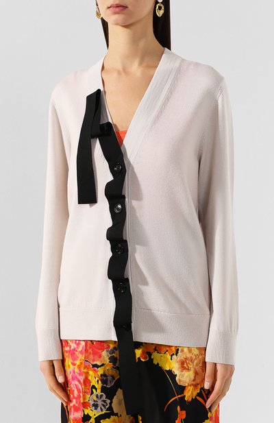Шерстяной кардиган DRIES VAN NOTEN бежевого цвета по цене 46550 руб., арт. 201-11211-9702, фото 3 Шерстяной кардиган DRIES VAN NOTEN, арт. 201-11211-9702, фото 3