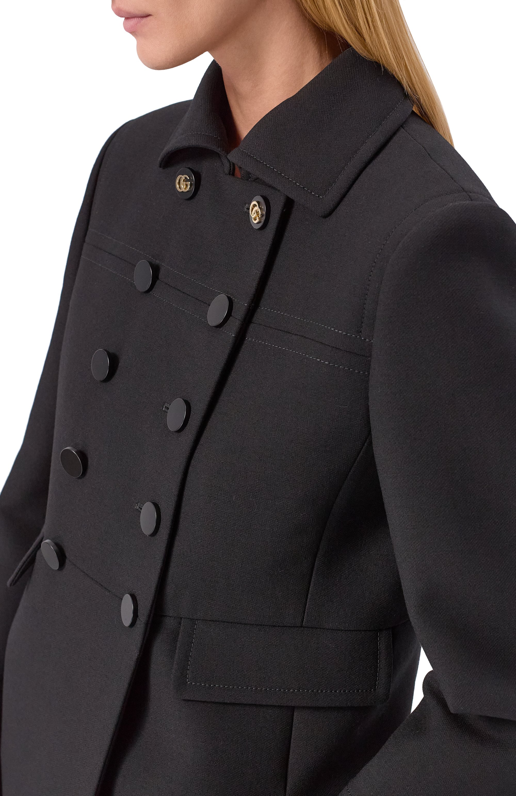 Шерстяное пальто GUCCI, арт. 823841/Z7ASS, фото 5