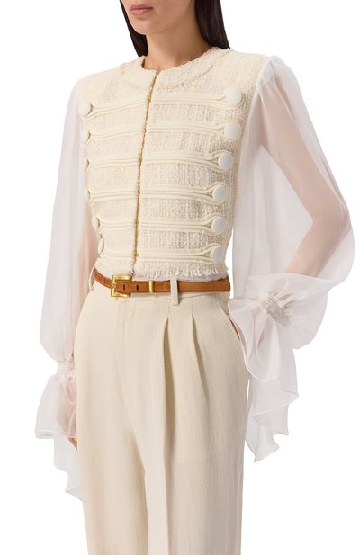 Женский замшевый ремень BALMAIN, арт. GN0WJ191/LSDD