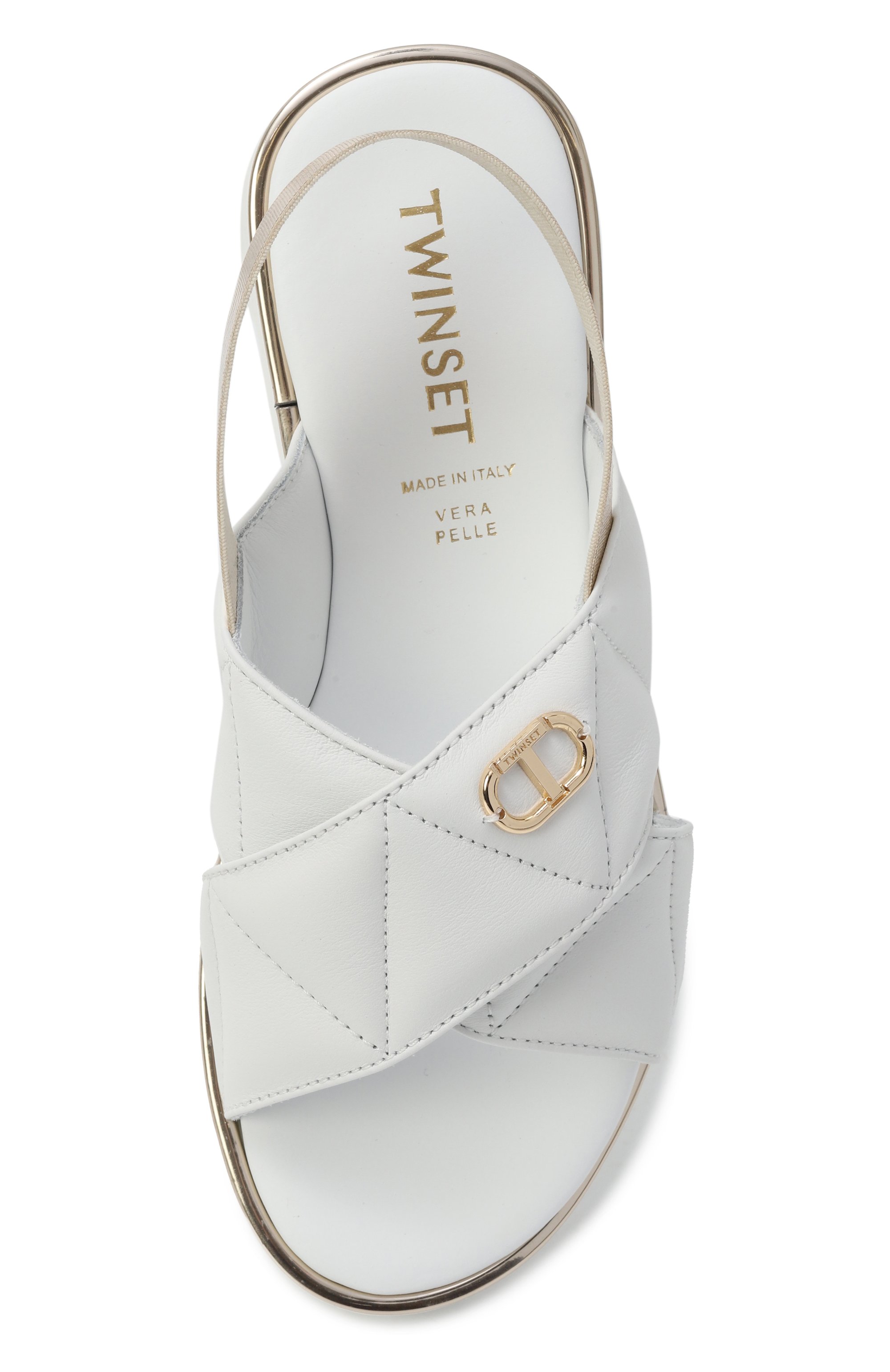 Кожаные сандалии TWINSET, арт. 251GCJ044/30-34, фото 4