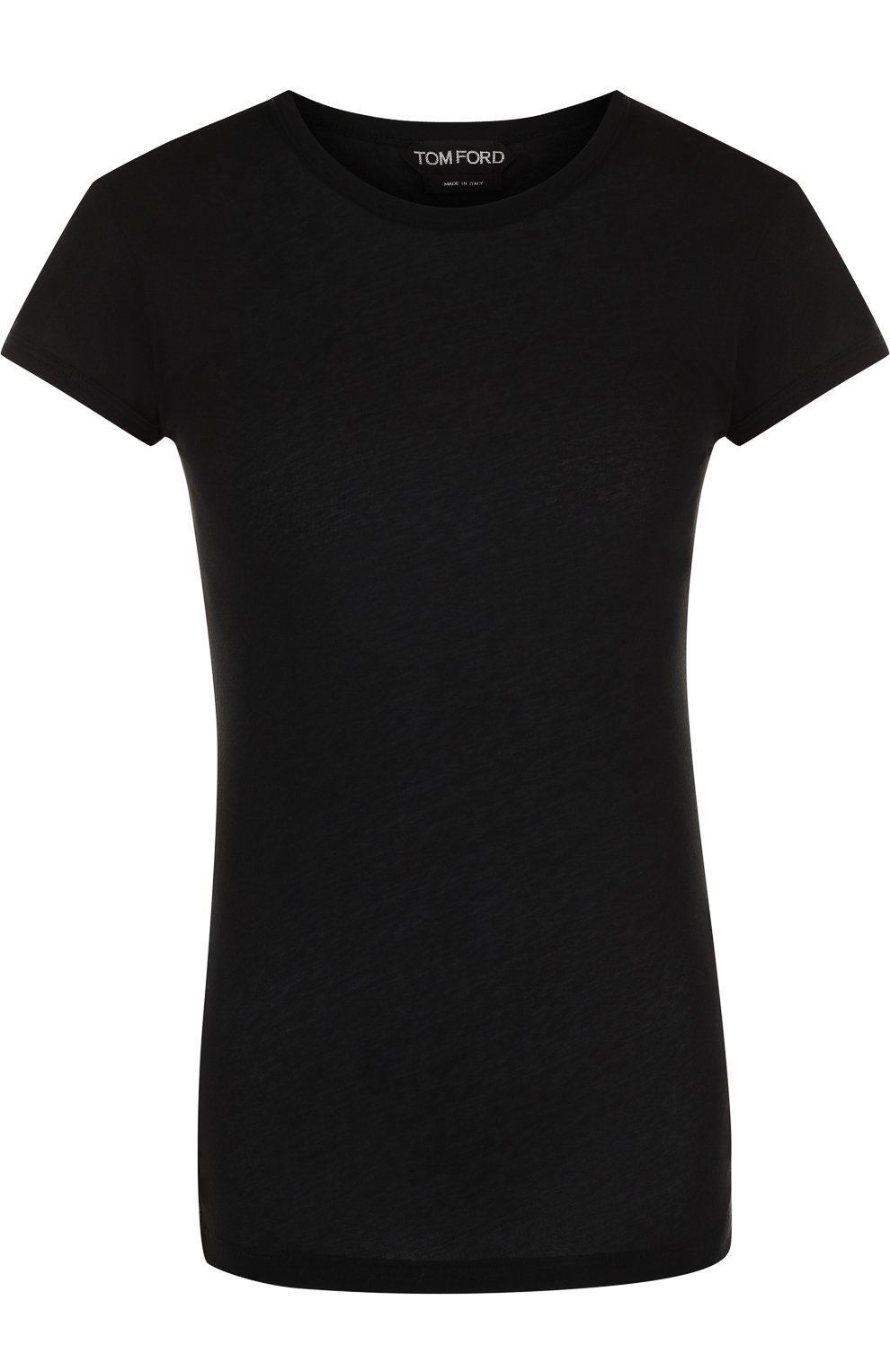 Хлопковая футболка TOM FORD черного цвета по цене 45300 руб., арт. TSJ295-FAX262, фото 1 Хлопковая футболка TOM FORD, арт. TSJ295-FAX262, фото 1