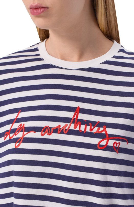 Хлопковый лонгслив Les Archives LA_019 Чёрно-белый  LA_019 Фото 5