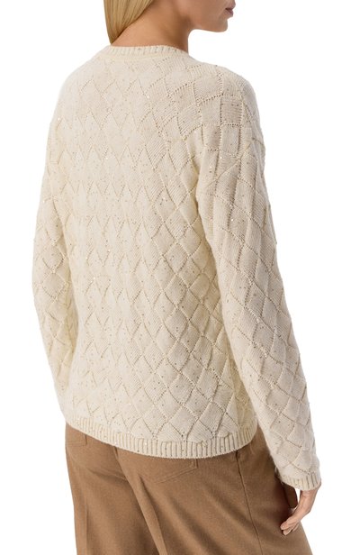 Кашемировый кардиган KITON кремового цвета по цене 616500 руб., арт. D62915, фото 4 Кашемировый кардиган KITON, арт. D62915, фото 4