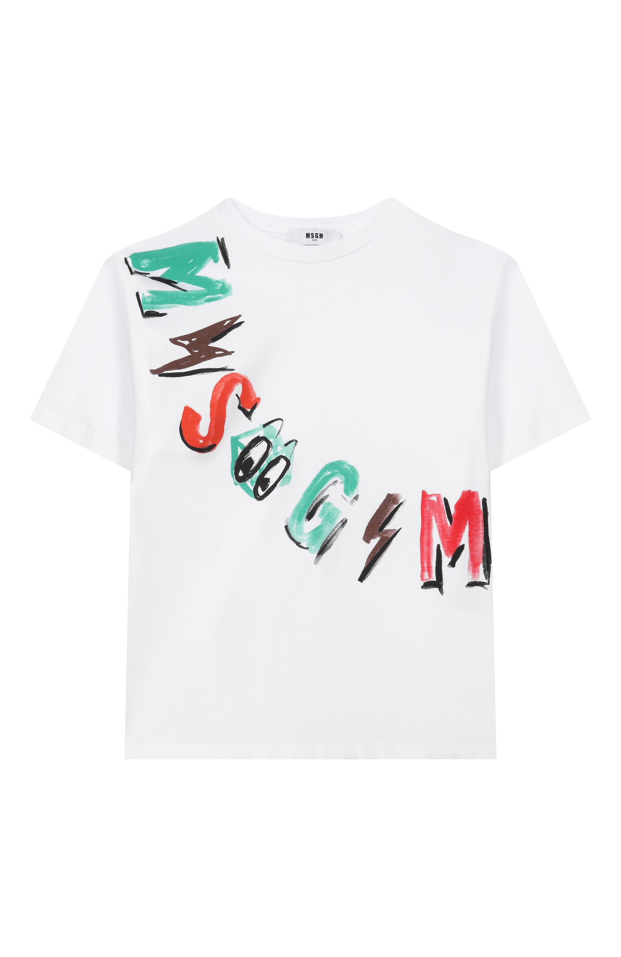 Хлопковая футболка MSGM KIDS, арт. S6MSJBTH239, фото 1