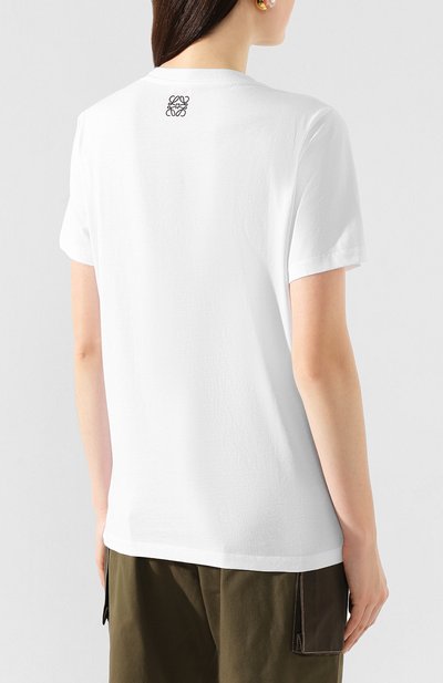 Хлопковая футболка LOEWE, арт. S6109660PC, фото 4